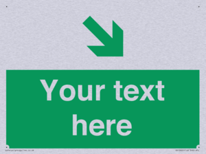 Custom Safe condition: Green Down right arrow